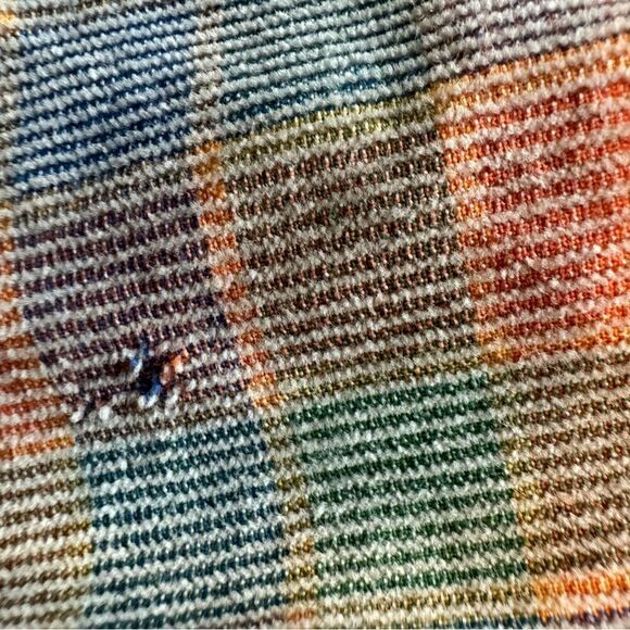 The Territory Ahead Corduroy Button Shirt Plaid size XL Cropped Distressed - Picture 4 of 8